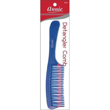 Annie Detangler Comb – Wide Tooth Two-Tone Blue #214 - ANNS BEAUTY SUPPLY